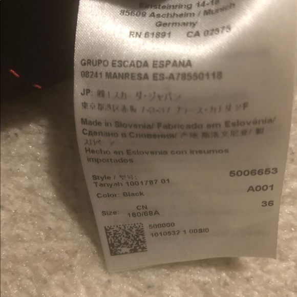 Escada black pants - Picture 5 of 6